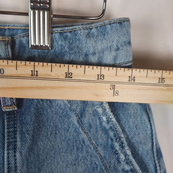 Hidden Los Angeles Jeans Women’s 26 Light Blue Cargo Utility Pockets 100% Cotton - Picture 9 of 13